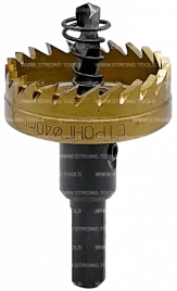 СТK-058  КОРОНКА ПО МЕТАЛЛУ  ЦИЛИНДРИЧЕСКАЯ HSS 40 мм GOLD