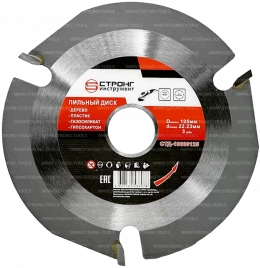 Пильный диск по дереву 125*22.23*T3 Econom Strong СТД-196003125