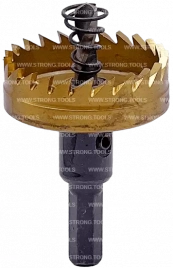 СТK-058  КОРОНКА ПО МЕТАЛЛУ  ЦИЛИНДРИЧЕСКАЯ HSS 42 мм GOLD