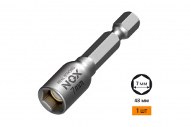 Ключ-насадка магнитная 7х48мм "Nox"					