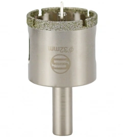 CTK-089  АЛМАЗНАЯ КОРОНКА С ЦЕНТРИРУЮЩИМ СВЕРЛОМ ПО СТЕКЛУ И КАФЕЛЮ Ф32mm