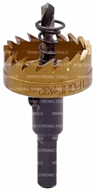 СТK-058  КОРОНКА ПО МЕТАЛЛУ  ЦИЛИНДРИЧЕСКАЯ HSS 32 мм GOLD