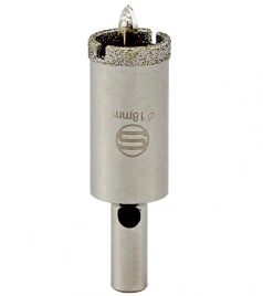 CTK-089  АЛМАЗНАЯ КОРОНКА С ЦЕНТРИРУЮЩИМ СВЕРЛОМ ПО СТЕКЛУ И КАФЕЛЮ Ф18mm