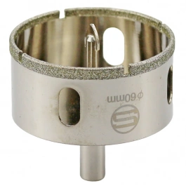 CTK-089  АЛМАЗНАЯ КОРОНКА С ЦЕНТРИРУЮЩИМ СВЕРЛОМ ПО СТЕКЛУ И КАФЕЛЮ Ф60mm