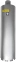 Алмазная буровая коронка 122*450 мм 1 1/4" UNC Hilberg Laser HD715