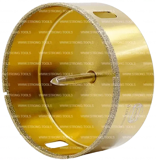 СTК-067 Коронка по стеклу и керамике с центрующим сверлом СТРОНГ 100мм GOLD фото 2