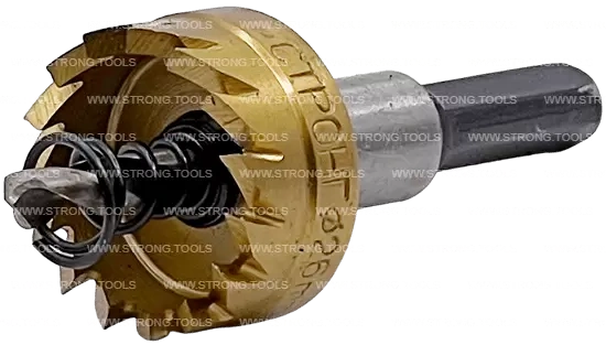 СТK-058  КОРОНКА ПО МЕТАЛЛУ  ЦИЛИНДРИЧЕСКАЯ HSS 26 мм GOLD фото 3