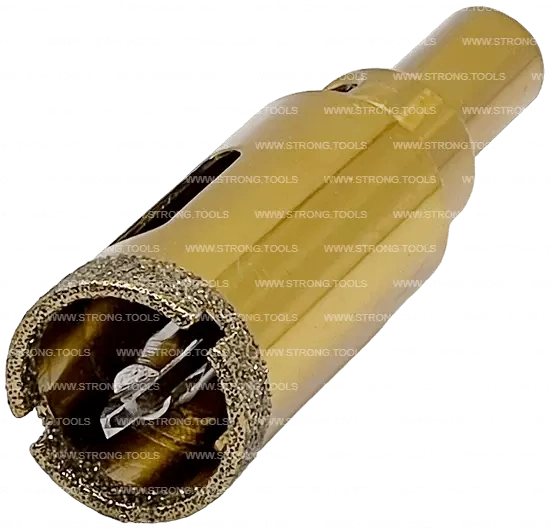 СTК-067 Коронка по стеклу и керамике с центрующим сверлом СТРОНГ 20мм GOLD фото 2