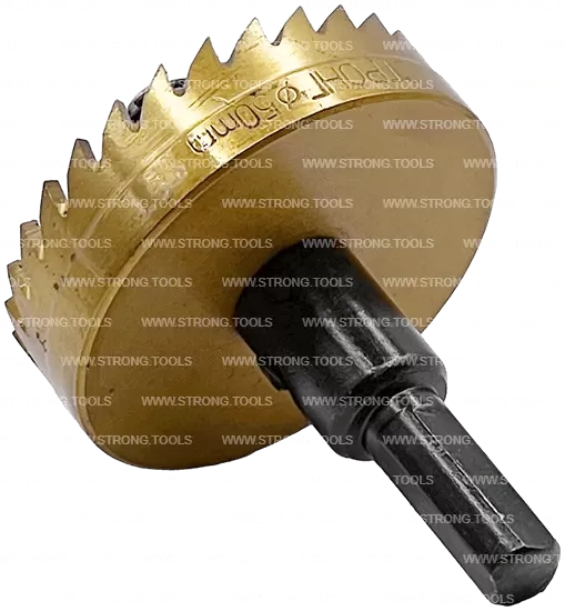 СТK-058  КОРОНКА ПО МЕТАЛЛУ  ЦИЛИНДРИЧЕСКАЯ HSS 50 мм GOLD фото 4