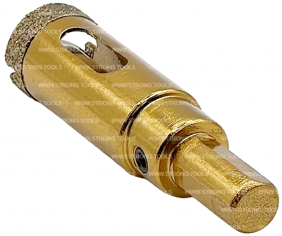 СTК-067 Коронка по стеклу и керамике с центрующим сверлом СТРОНГ 18мм GOLD фото 3