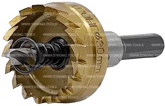 СТK-058  КОРОНКА ПО МЕТАЛЛУ  ЦИЛИНДРИЧЕСКАЯ HSS 30 мм GOLD фото 3