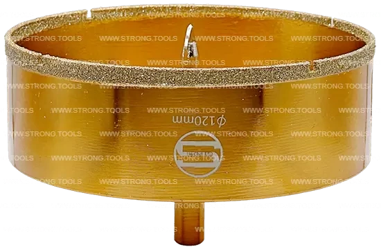 СTК-067 Коронка по стеклу и керамике с центрующим сверлом СТРОНГ 120мм GOLD фото 1