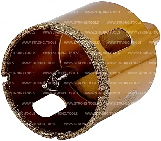 СTК-067 Коронка по стеклу и керамике с центрующим сверлом СТРОНГ 40мм GOLD фото 2