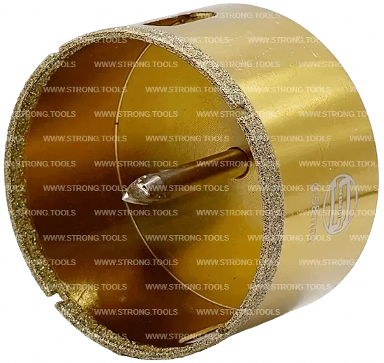 СTК-067 Коронка по стеклу и керамике с центрующим сверлом СТРОНГ 68мм GOLD фото 2