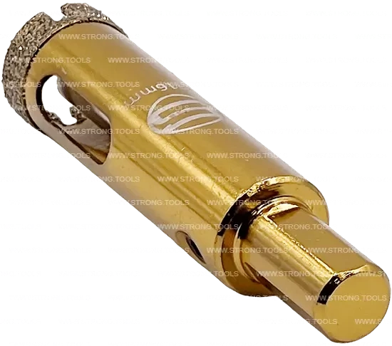 СTК-067 Коронка по стеклу и керамике с центрующим сверлом СТРОНГ 16мм GOLD фото 3
