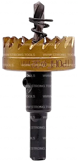 СТK-058  КОРОНКА ПО МЕТАЛЛУ  ЦИЛИНДРИЧЕСКАЯ HSS 32 мм GOLD фото 2