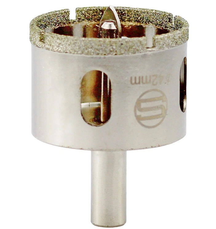 CTK-089  АЛМАЗНАЯ КОРОНКА С ЦЕНТРИРУЮЩИМ СВЕРЛОМ ПО СТЕКЛУ И КАФЕЛЮ Ф42mm фото 1