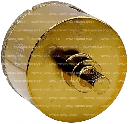 СTК-067 Коронка по стеклу и керамике с центрующим сверлом СТРОНГ 60мм GOLD фото 3