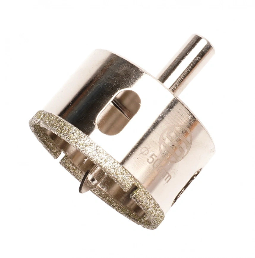 CTK-089  АЛМАЗНАЯ КОРОНКА С ЦЕНТРИРУЮЩИМ СВЕРЛОМ ПО СТЕКЛУ И КАФЕЛЮ Ф50mm фото 2