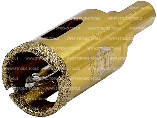СTК-067 Коронка по стеклу и керамике с центрующим сверлом СТРОНГ 25мм GOLD фото 2