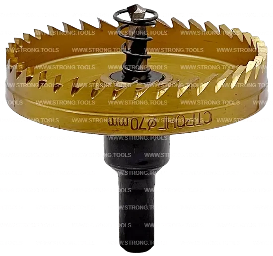 СТK-058  КОРОНКА ПО МЕТАЛЛУ  ЦИЛИНДРИЧЕСКАЯ HSS 70 мм GOLD фото 1