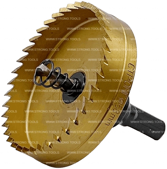 СТK-058  КОРОНКА ПО МЕТАЛЛУ  ЦИЛИНДРИЧЕСКАЯ HSS 68 мм GOLD фото 3