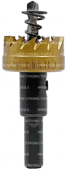 СТK-058  КОРОНКА ПО МЕТАЛЛУ  ЦИЛИНДРИЧЕСКАЯ HSS 25 мм GOLD фото 2