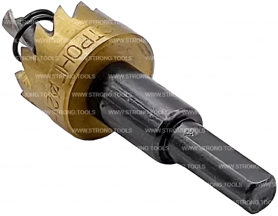 СТK-058  КОРОНКА ПО МЕТАЛЛУ  ЦИЛИНДРИЧЕСКАЯ HSS 21 мм GOLD фото 4