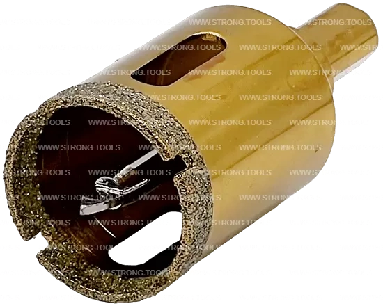 СTК-067 Коронка по стеклу и керамике с центрующим сверлом СТРОНГ 30мм GOLD фото 2