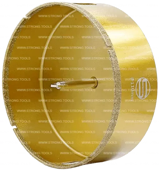 СTК-067 Коронка по стеклу и керамике с центрующим сверлом СТРОНГ 110мм GOLD фото 2