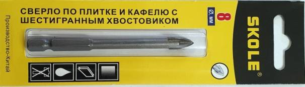 Набор сверл по стеклу квадро эконом 6pc фото 1