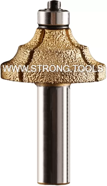 СТФ-9905 Фреза алмазная кромочная фигурная с нижним подшипником 12x50.7x69.5 фото 1