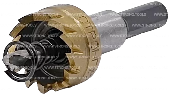 СТK-058  КОРОНКА ПО МЕТАЛЛУ  ЦИЛИНДРИЧЕСКАЯ HSS 22 мм GOLD фото 3