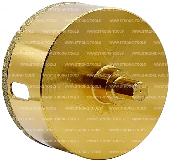 СTК-067 Коронка по стеклу и керамике с центрующим сверлом СТРОНГ 80мм GOLD фото 3