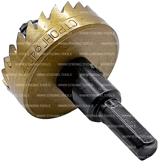 СТK-058  КОРОНКА ПО МЕТАЛЛУ  ЦИЛИНДРИЧЕСКАЯ HSS 40 мм GOLD фото 4