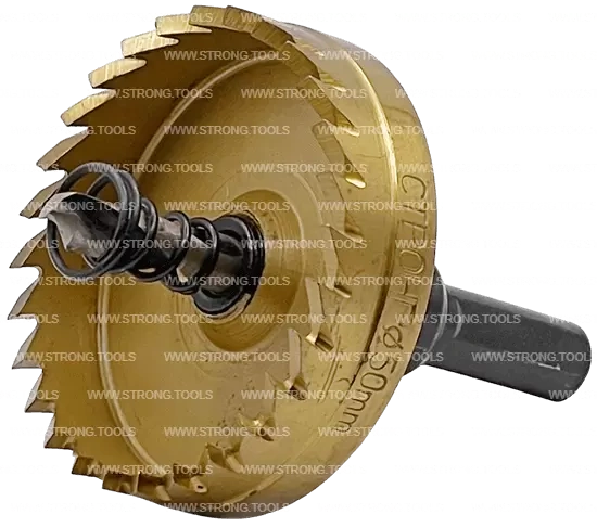 СТK-058  КОРОНКА ПО МЕТАЛЛУ  ЦИЛИНДРИЧЕСКАЯ HSS 50 мм GOLD фото 3