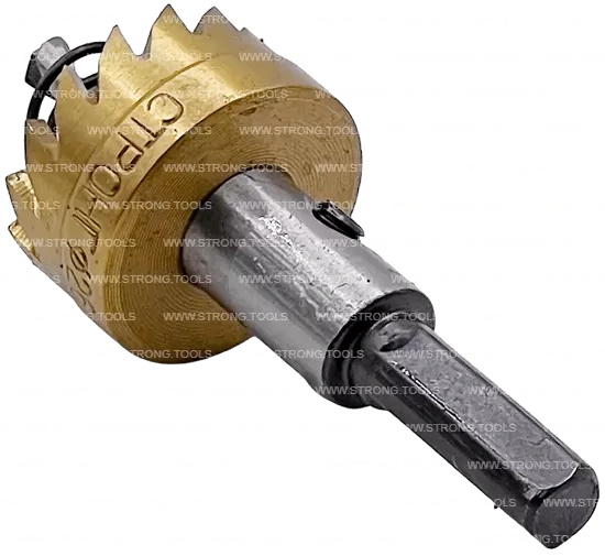 СТK-058  КОРОНКА ПО МЕТАЛЛУ  ЦИЛИНДРИЧЕСКАЯ HSS 26 мм GOLD фото 4