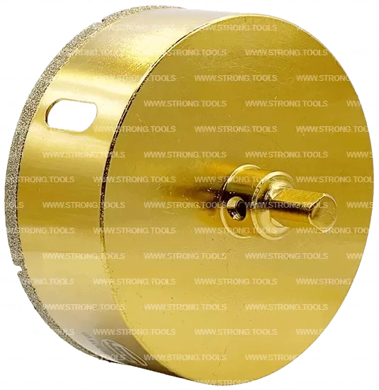 СTК-067 Коронка по стеклу и керамике с центрующим сверлом СТРОНГ 100мм GOLD фото 3