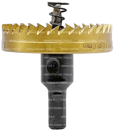 СТK-058  КОРОНКА ПО МЕТАЛЛУ  ЦИЛИНДРИЧЕСКАЯ HSS 60 мм GOLD фото 2