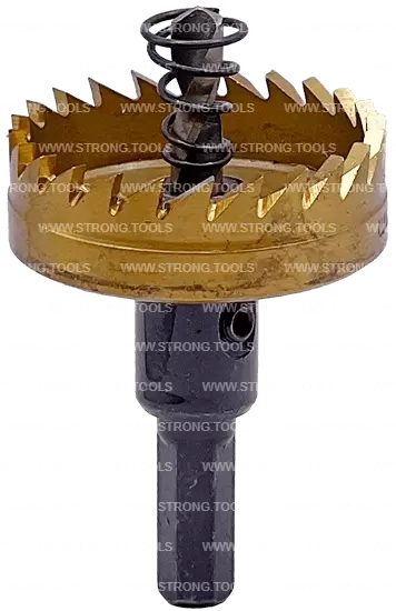 СТK-058  КОРОНКА ПО МЕТАЛЛУ  ЦИЛИНДРИЧЕСКАЯ HSS 42 мм GOLD фото 1