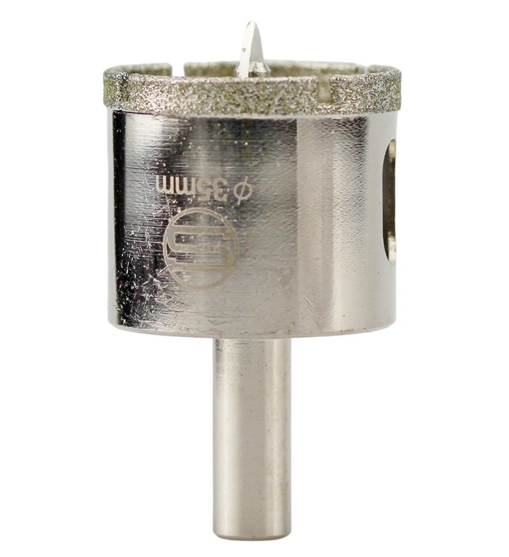 CTK-089  АЛМАЗНАЯ КОРОНКА С ЦЕНТРИРУЮЩИМ СВЕРЛОМ ПО СТЕКЛУ И КАФЕЛЮ Ф35mm фото 2
