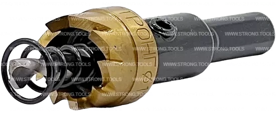 СТK-058  КОРОНКА ПО МЕТАЛЛУ  ЦИЛИНДРИЧЕСКАЯ HSS 16 мм GOLD фото 3