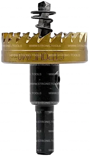 СТK-058  КОРОНКА ПО МЕТАЛЛУ  ЦИЛИНДРИЧЕСКАЯ HSS 40 мм GOLD фото 2