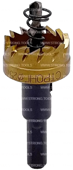 СТK-058  КОРОНКА ПО МЕТАЛЛУ  ЦИЛИНДРИЧЕСКАЯ HSS 25 мм GOLD фото 1