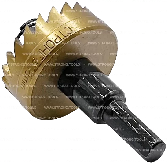 СТK-058  КОРОНКА ПО МЕТАЛЛУ  ЦИЛИНДРИЧЕСКАЯ HSS 38 мм GOLD фото 4