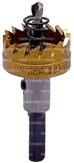 СТK-058  КОРОНКА ПО МЕТАЛЛУ  ЦИЛИНДРИЧЕСКАЯ HSS 28 мм GOLD фото 1