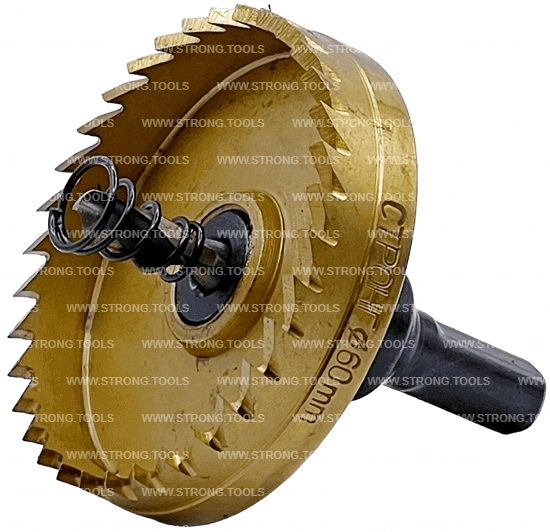 СТK-058  КОРОНКА ПО МЕТАЛЛУ  ЦИЛИНДРИЧЕСКАЯ HSS 60 мм GOLD фото 3