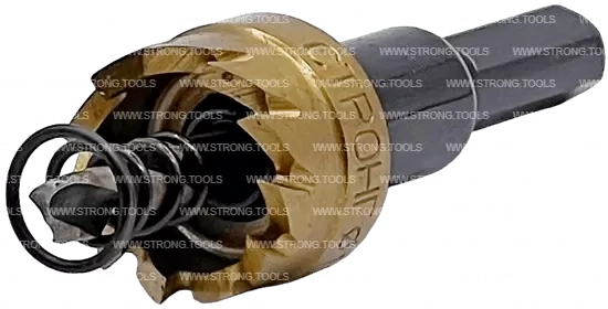 СТK-058  КОРОНКА ПО МЕТАЛЛУ  ЦИЛИНДРИЧЕСКАЯ HSS 19 мм GOLD фото 3