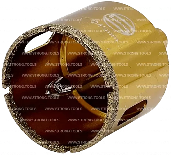 СTК-067 Коронка по стеклу и керамике с центрующим сверлом СТРОНГ 45мм GOLD фото 2