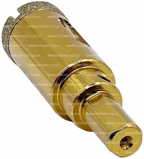 СTК-067 Коронка по стеклу и керамике с центрующим сверлом СТРОНГ 20мм GOLD фото 3
